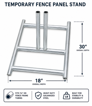 Image of item: ea. construction pnl STAND/BASE 30"x18"